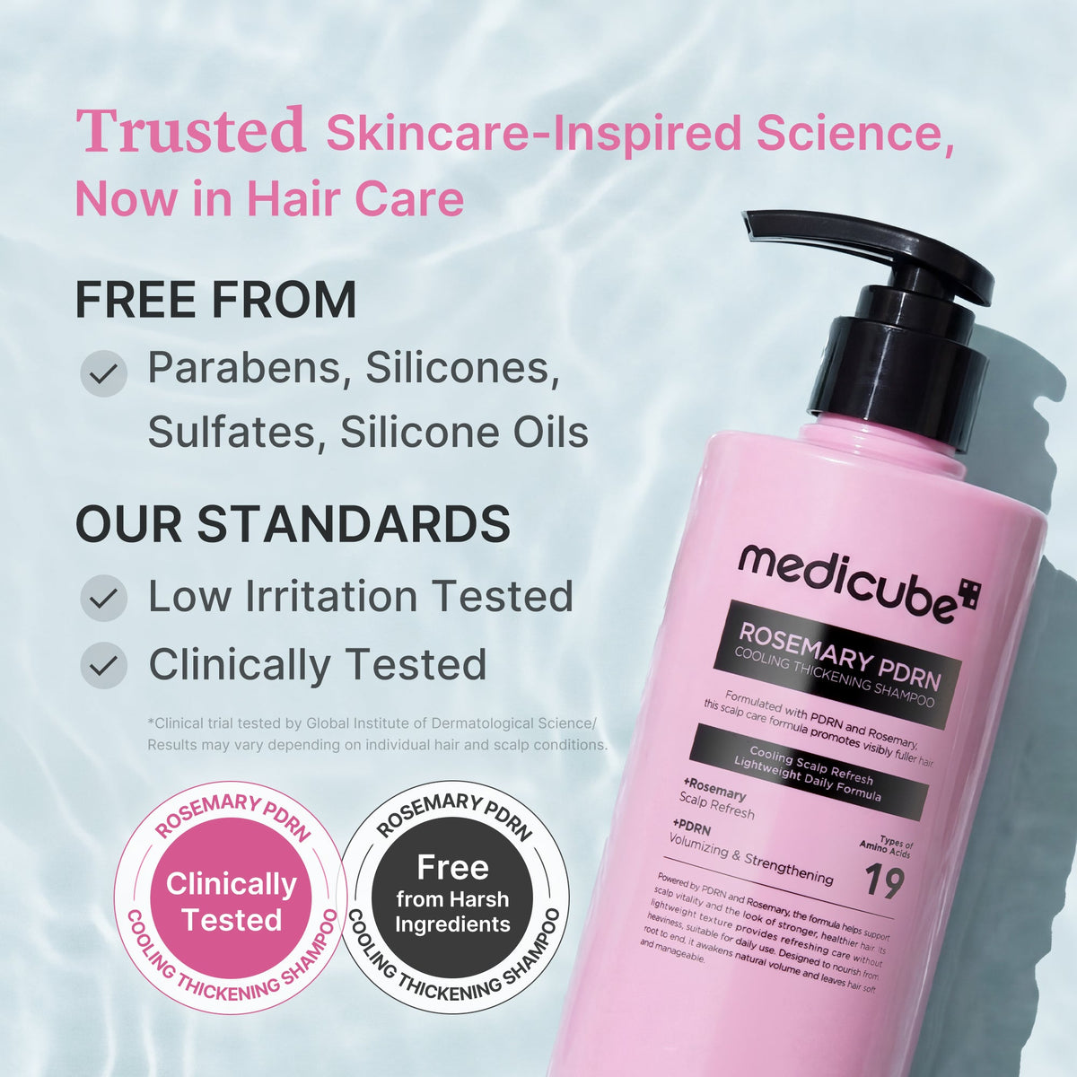 Medicube Rosemary PDRN Cooling Thickening Shampoo – 400 ml – dettaglio 3