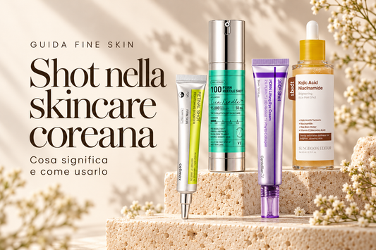 Shot nella skincare coreana: cosa significa e come usarlo