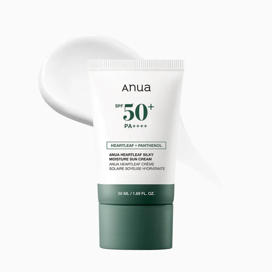ANUA Heartleaf Silky Moisture Mild Sunscreen SPF50+ PA++++