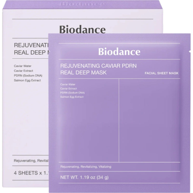 Biodance Rejuvenating Caviar PDRN Real Deep Mask 34g x 4pcs