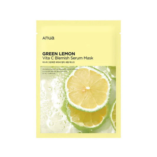 Anua Green Lemon Vita C Blemish Serum Mask 25ml – 1pc