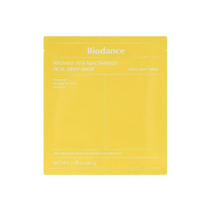Biodance Radiant Vita Niacinamide Real Deep Mask 1 pz