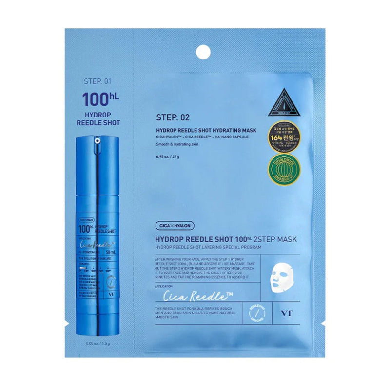 VT Cosmetics Hydrop Reedle Shot 100HL 2 Step Mask 1pc