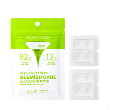 ACROPASS Blemish Care: confezione e supporti protettivi dei patch