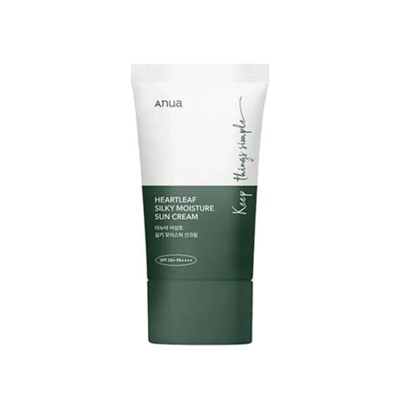 ANUA Heartleaf Silky Moisture Mild Sunscreen SPF50+ PA++++