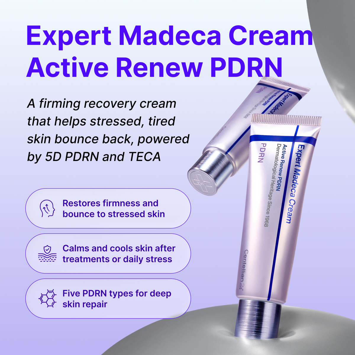 Centellian24 Expert Madeca Cream Active Renew PDRN – 50 ml - dettaglio e utilizzo