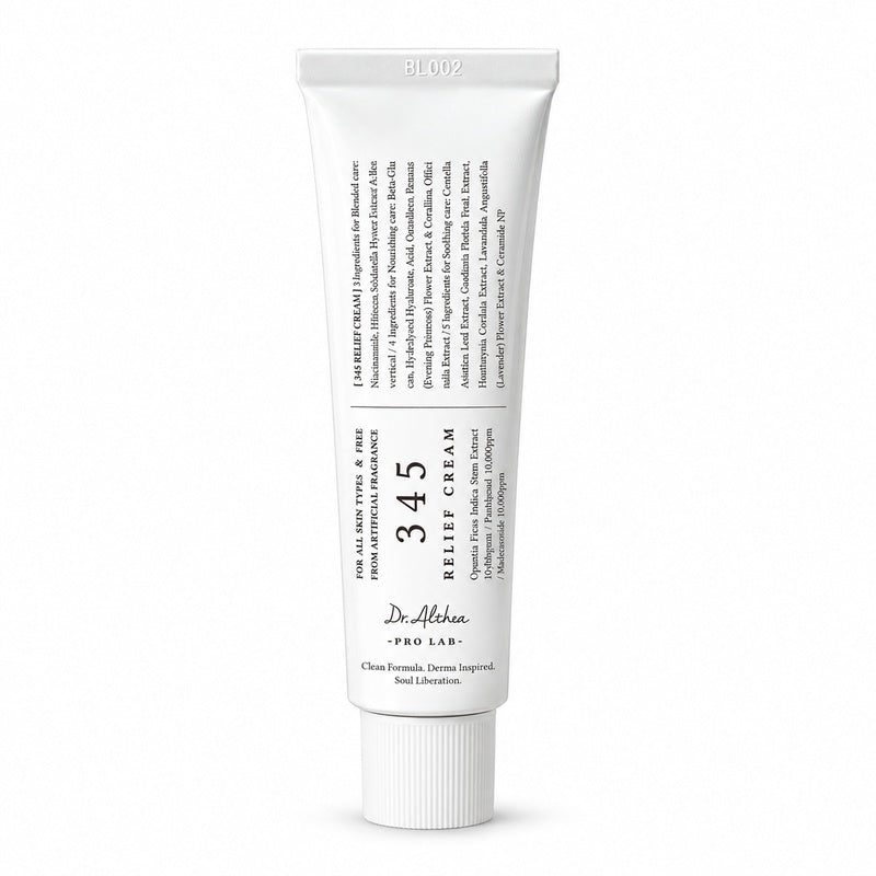 Dr. Althea 345 Relief Cream – Crema Viso Lenitiva 50 ml - confezione su fondo bianco