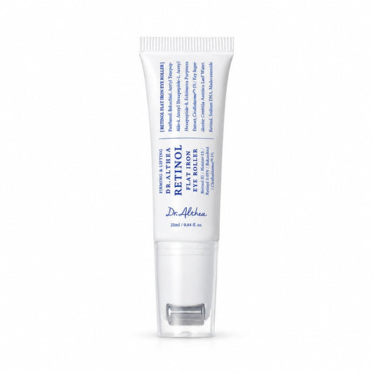 Dr. Althea Retinol Flat Iron Eye Roller – Contorno Occhi 25 ml - confezione su fondo bianco
