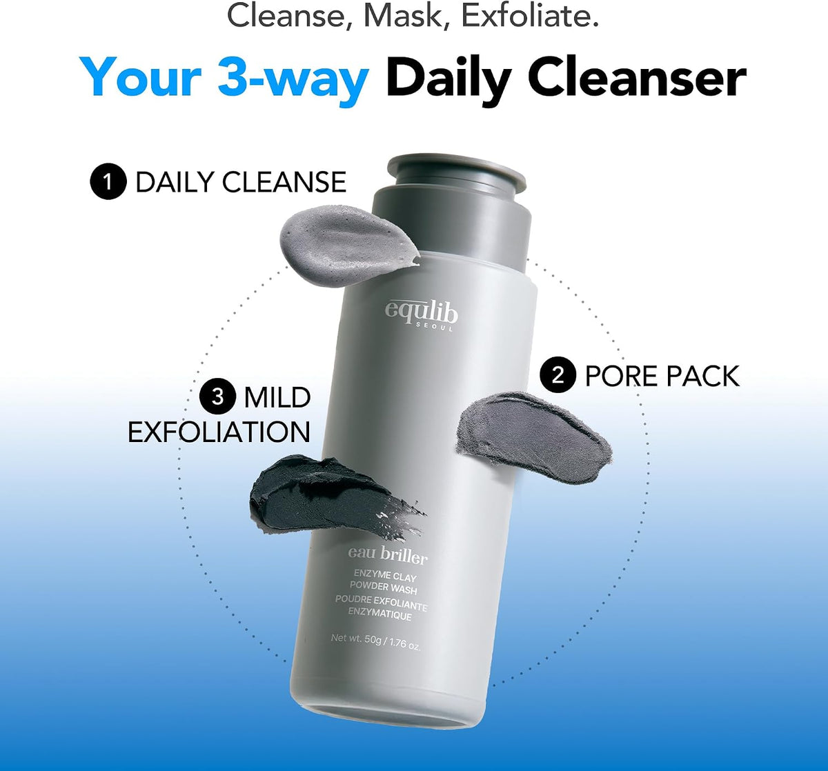 equlib EAU BRILLER ENZYME CLAY POWDER WASH – immagine 2 Onsemiro