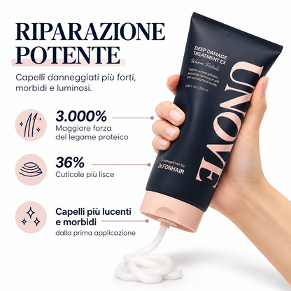 UNOVE Deep Damage Treatment EX Warm Petals – 320 ml – dettaglio 1