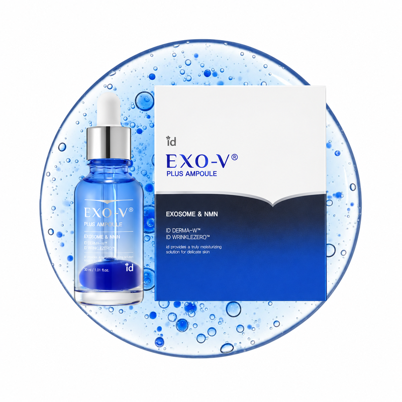 idPLACOSMETICS EXO-V Plus Ampoules – 30 ml – confezione su fondo bianco