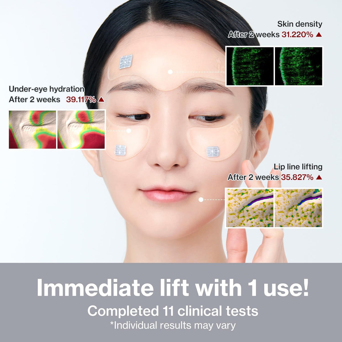 idPLACOSMETICS Face Fit Plus Patch V3 – 4 trattamenti – immagine del fornitore 10