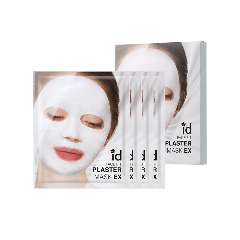 ID.AZ Face Fit Plaster Mask EX – 4 maschere – confezione su fondo bianco