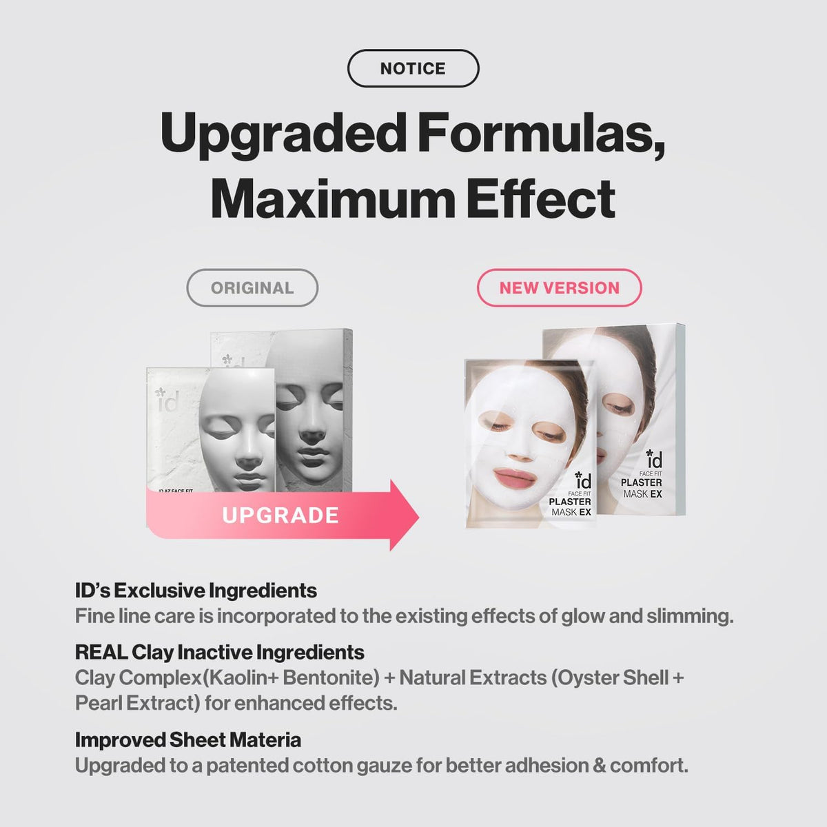 ID.AZ Face Fit Plaster Mask EX – 4 maschere – immagine del fornitore 3