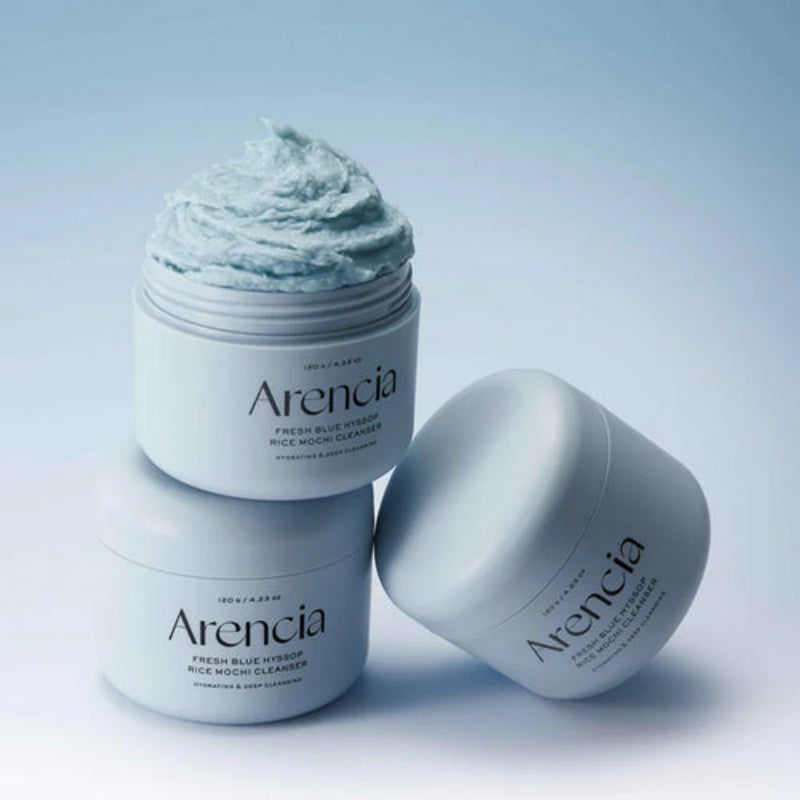 Arencia Fresh Blue Hyssop Rice Mochi Cleanser 120g
