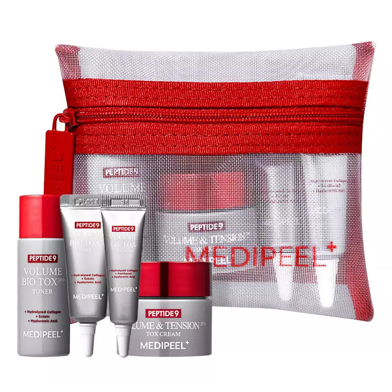 MEDI-PEEL Peptide 9 Volume Bio Tox Trial Kit (toner 20ml+serum10ml+eye cream 4ml+cream 10ml) new