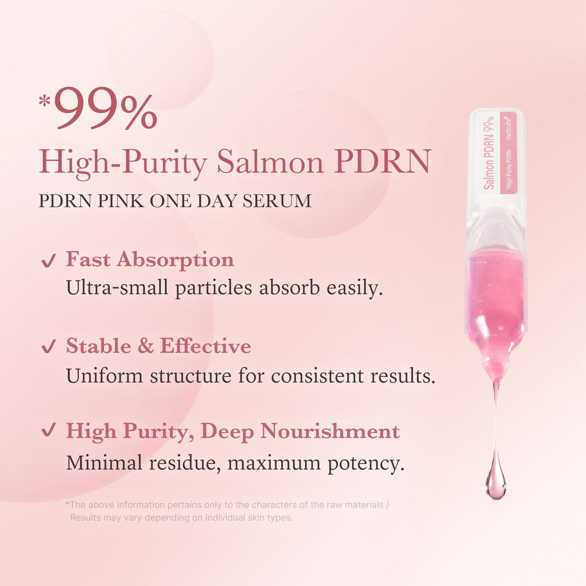Medicube PDRN Pink One Day Serum Box – 10 × 1,5 ml – dettaglio 3