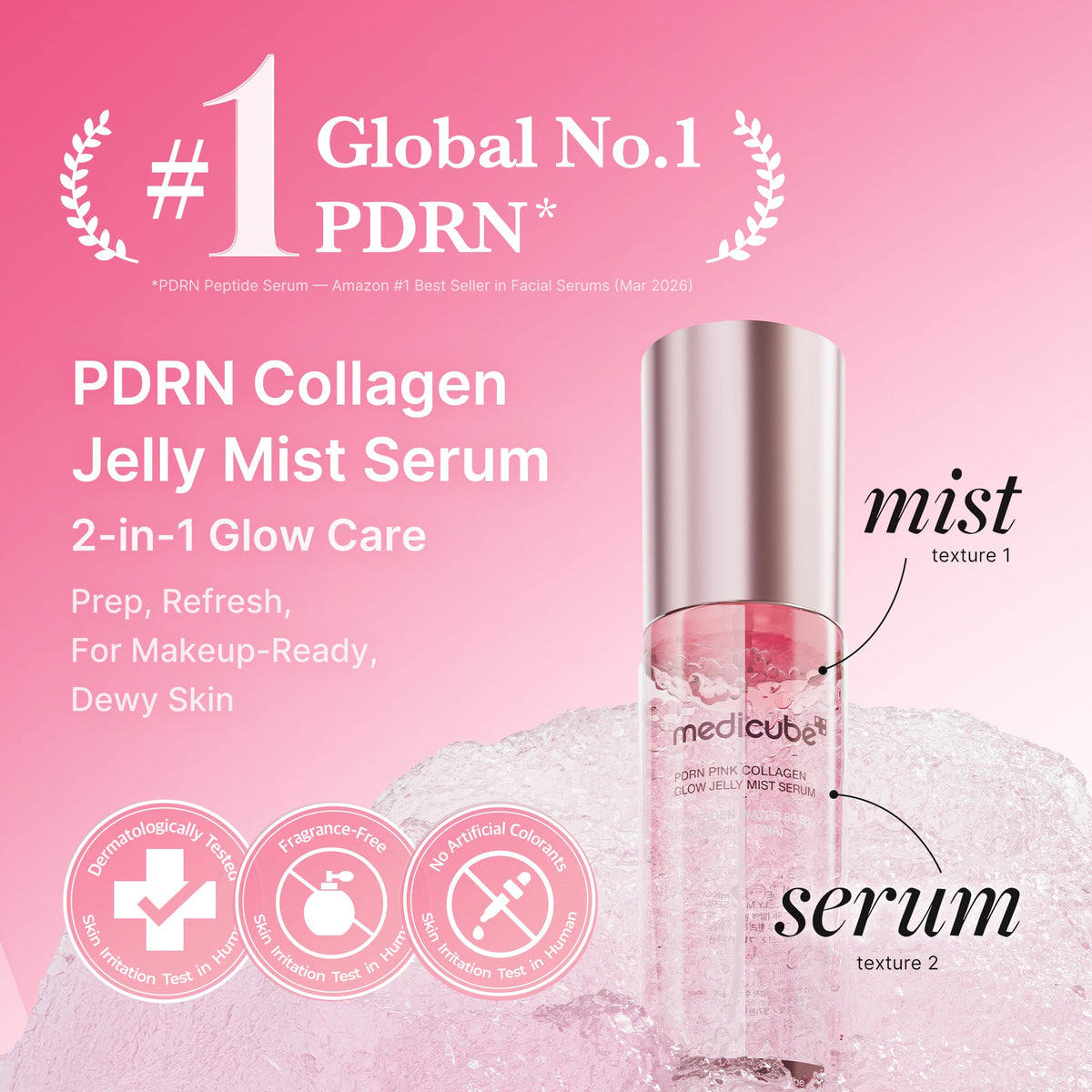 PDRN Pink Collagen Glow Jelly Mist Serum – dettagli e utilizzo 1