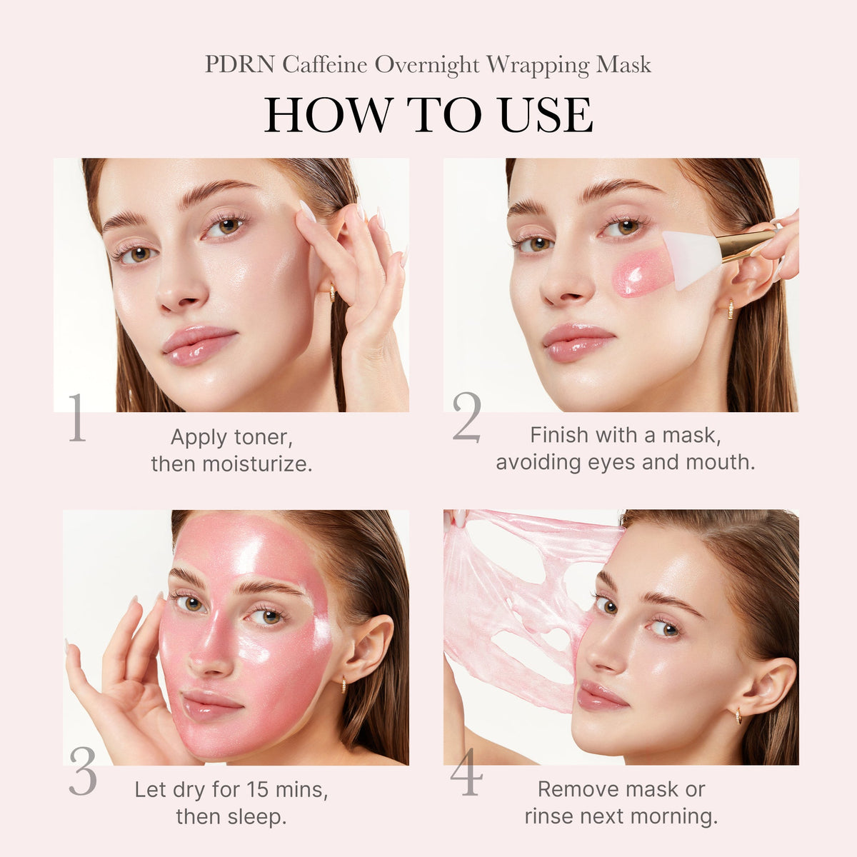 Medicube PDRN Pink Caffeine Night Wrapping Mask – 75 ml – dettaglio 4