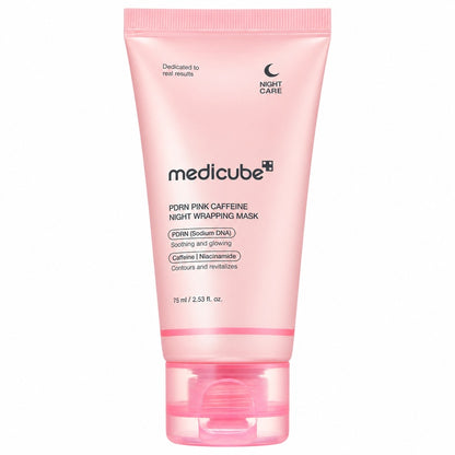 Medicube PDRN Pink Caffeine Night Wrapping Mask – 75 ml – confezione