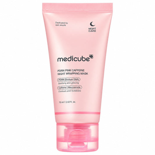 Medicube PDRN Pink Caffeine Night Wrapping Mask – 75 ml – confezione