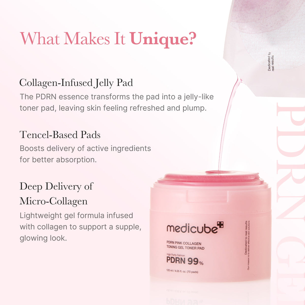 PDRN Pink Collagen Toning Gel Toner Pad – dettagli e utilizzo 2