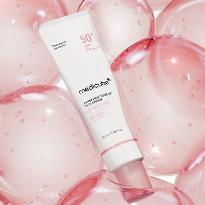 Medicube PDRN Pink Tone Up Sun Cream SPF50+ PA++++ 50 ml – dettaglio confezione