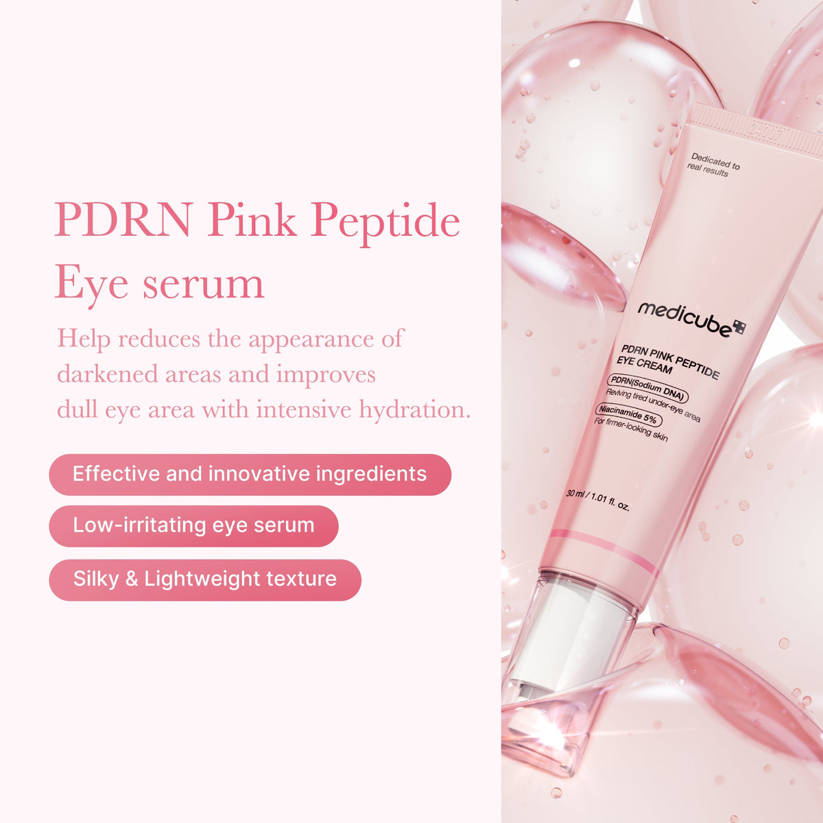 Medicube PDRN Pink Peptide Eye Cream – 30 ml – dettaglio 1