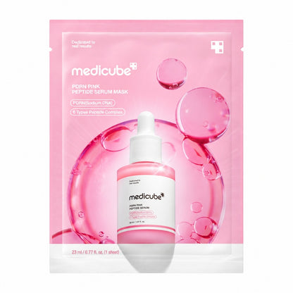 Medicube PDRN Pink Peptide Serum Mask – 1 maschera / 23 ml – confezione