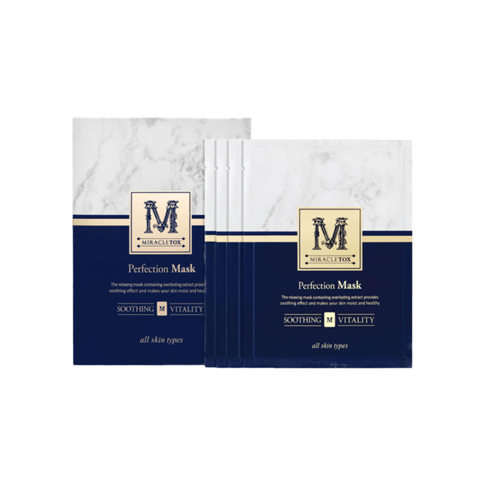MIRACLETOX Perfection Mask(1EA) – foto della confezione multipla; vendita di 1 sola maschera