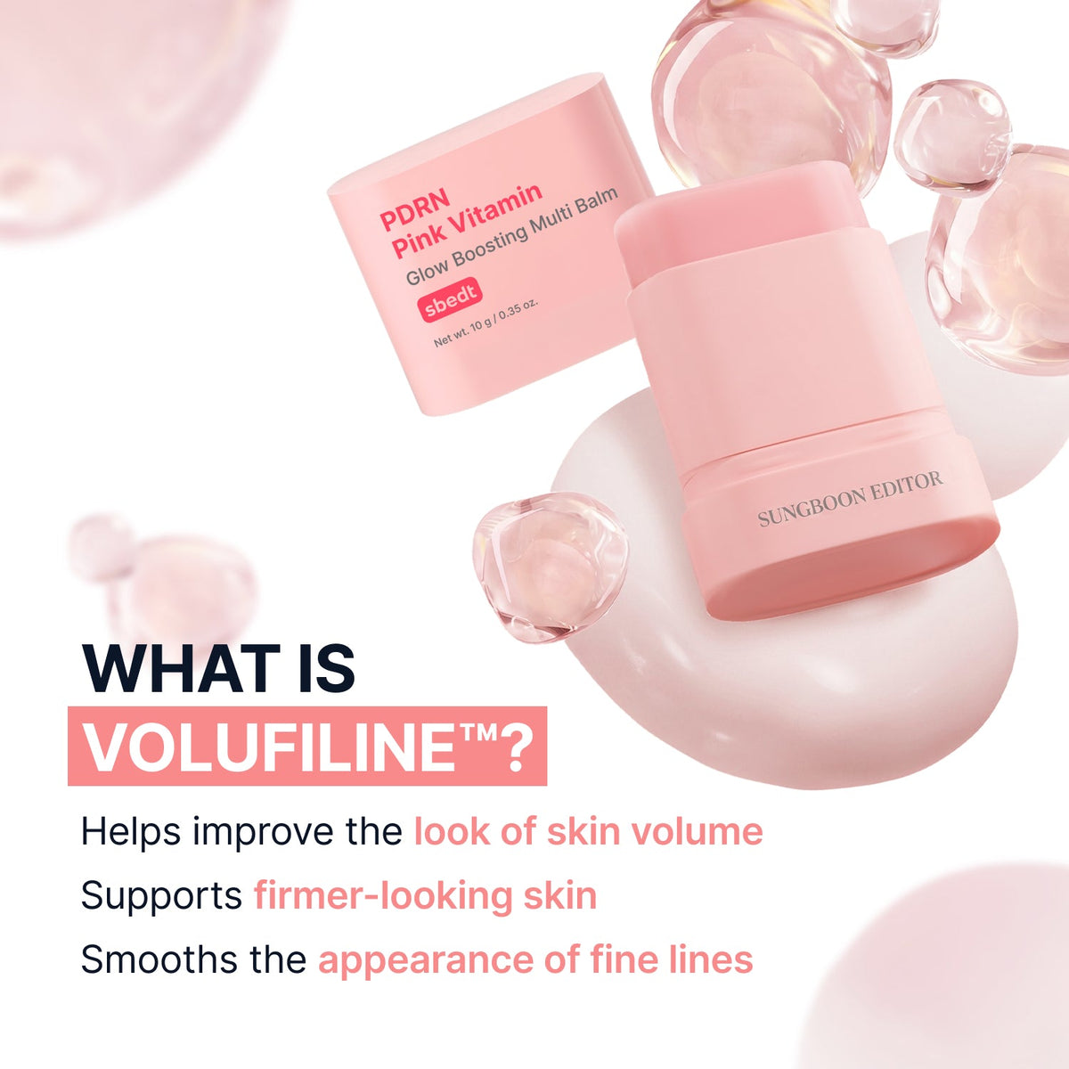 Sungboon Editor PDRN Pink Vitamin Glow Boosting Multi Balm – 10 g