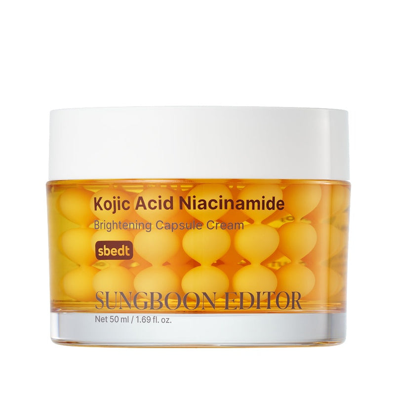 Sungboon Editor Kojic Acid Niacinamide Brightening Capsule Cream – 50 ml – confezione