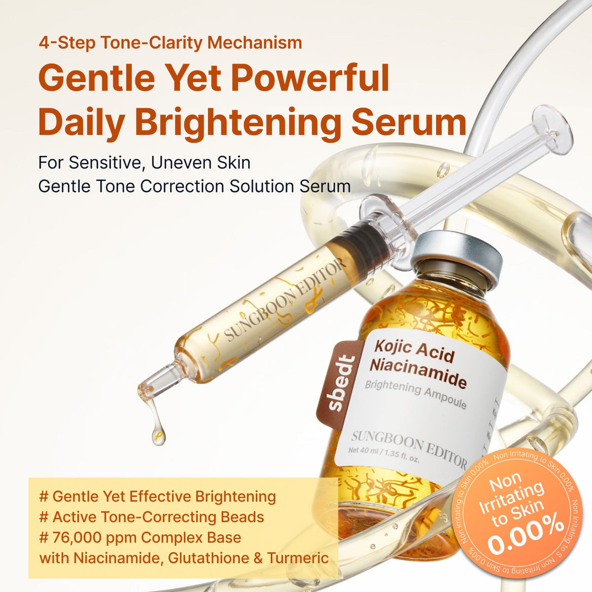 Sungboon Editor Kojic Acid Niacinamide Brightening Ampoule – 40 ml – dettaglio 2