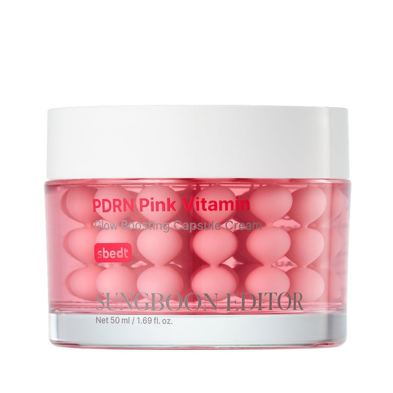 Sungboon Editor PDRN Pink Vitamin Glow Boosting Capsule Cream – 50 ml – confezione