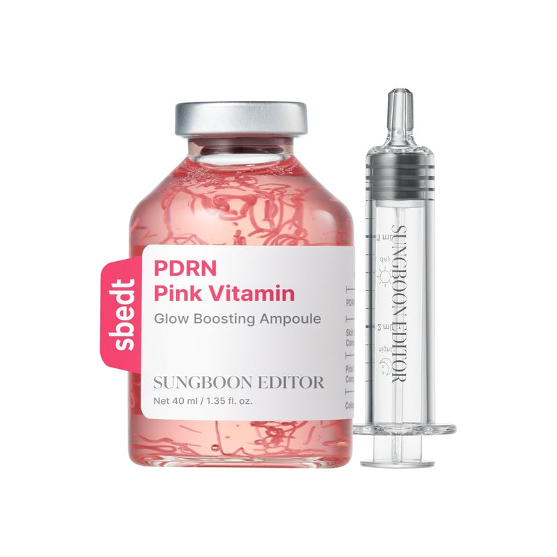 Sungboon Editor PDRN Pink Vitamin Glow Boosting Ampoule – 40 ml – confezione