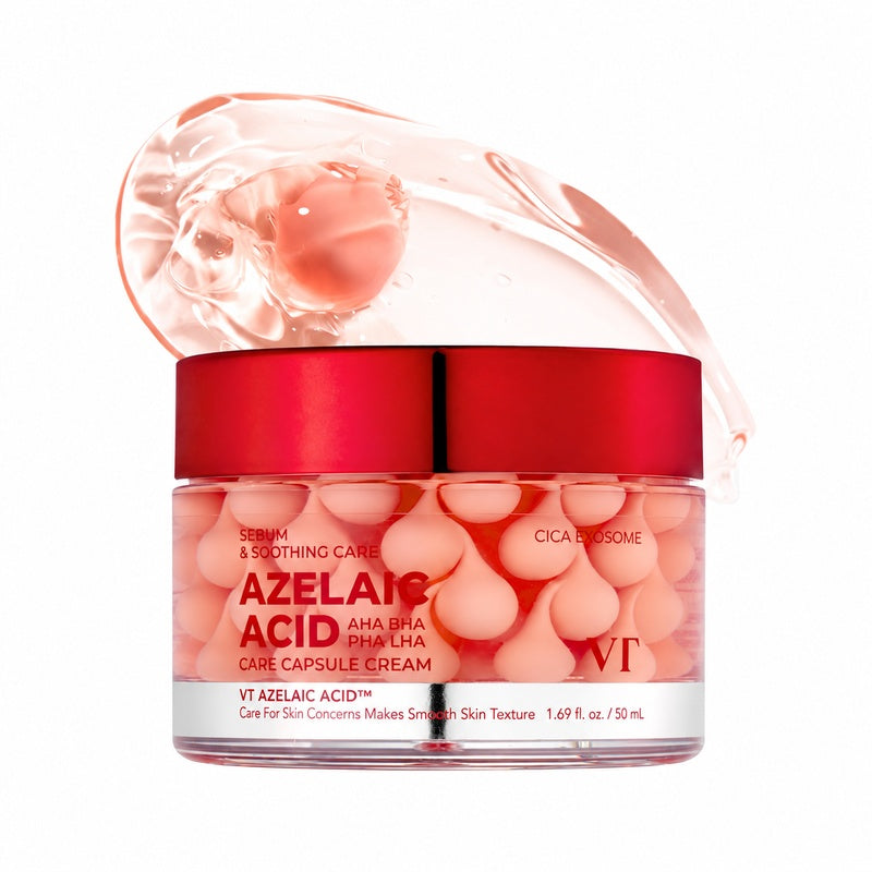 VT Cosmetics Azelaic Acid Care Capsule Cream – 50 ml – fondo bianco