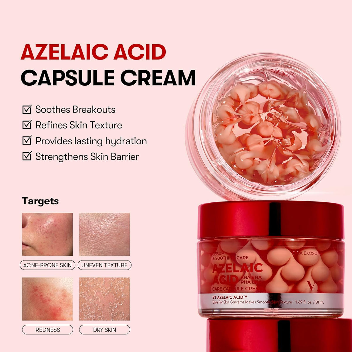 VT Cosmetics Azelaic Acid Care Capsule Cream – 50 ml – foto del fornitore 2