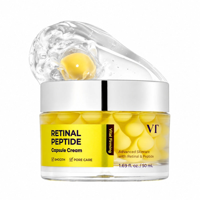 VT Cosmetics Retinal Peptide Capsule Cream – 50 ml – confezione su fondo bianco